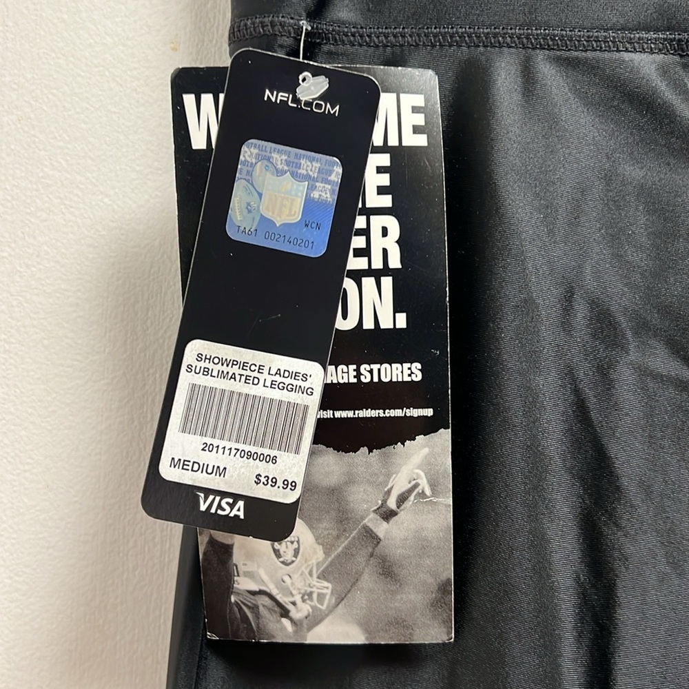 Brand New Raiders Sublimated Leggings - Medium - Picture 3 of 6